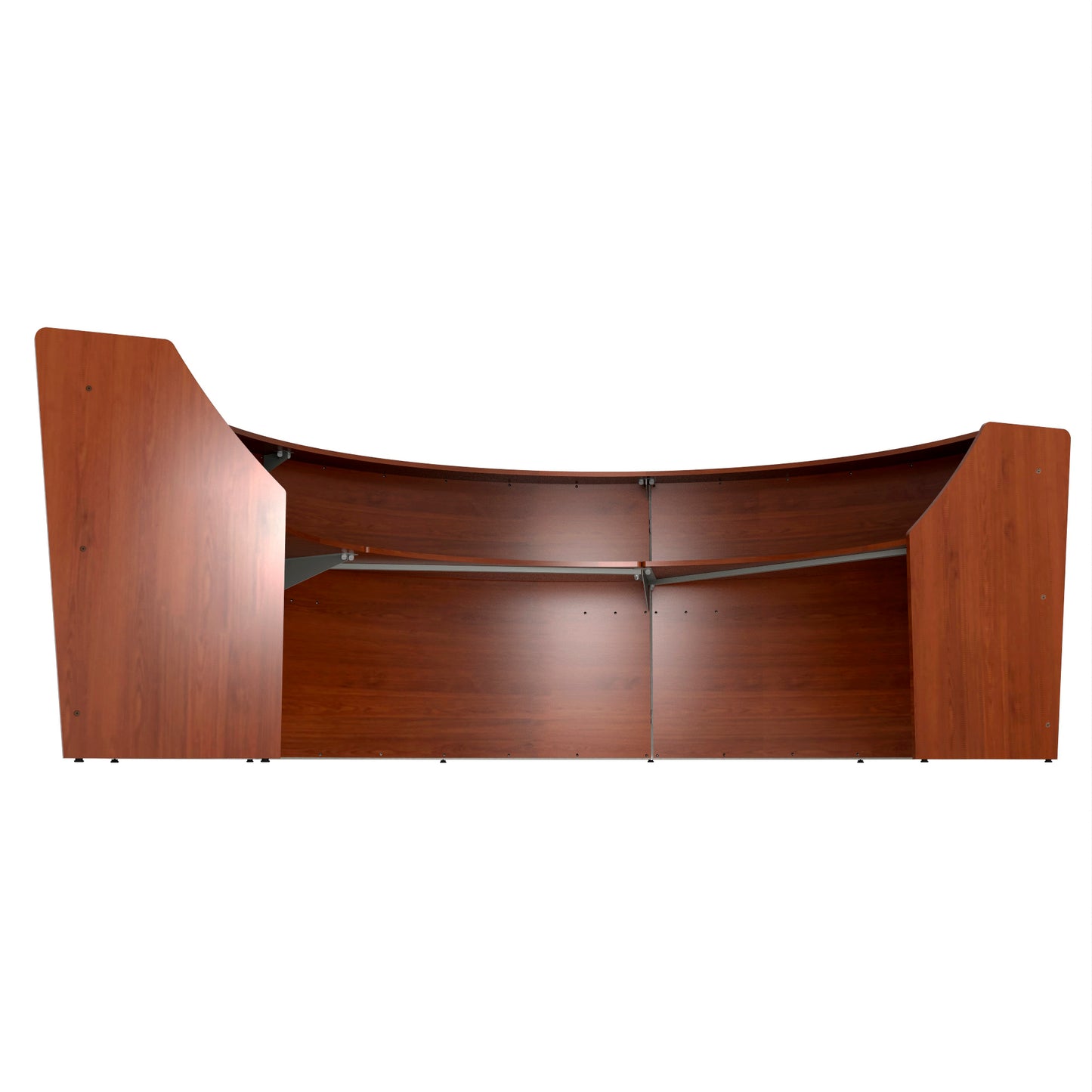 Linea Italia Curved Reception Desk with Counter 3 Units