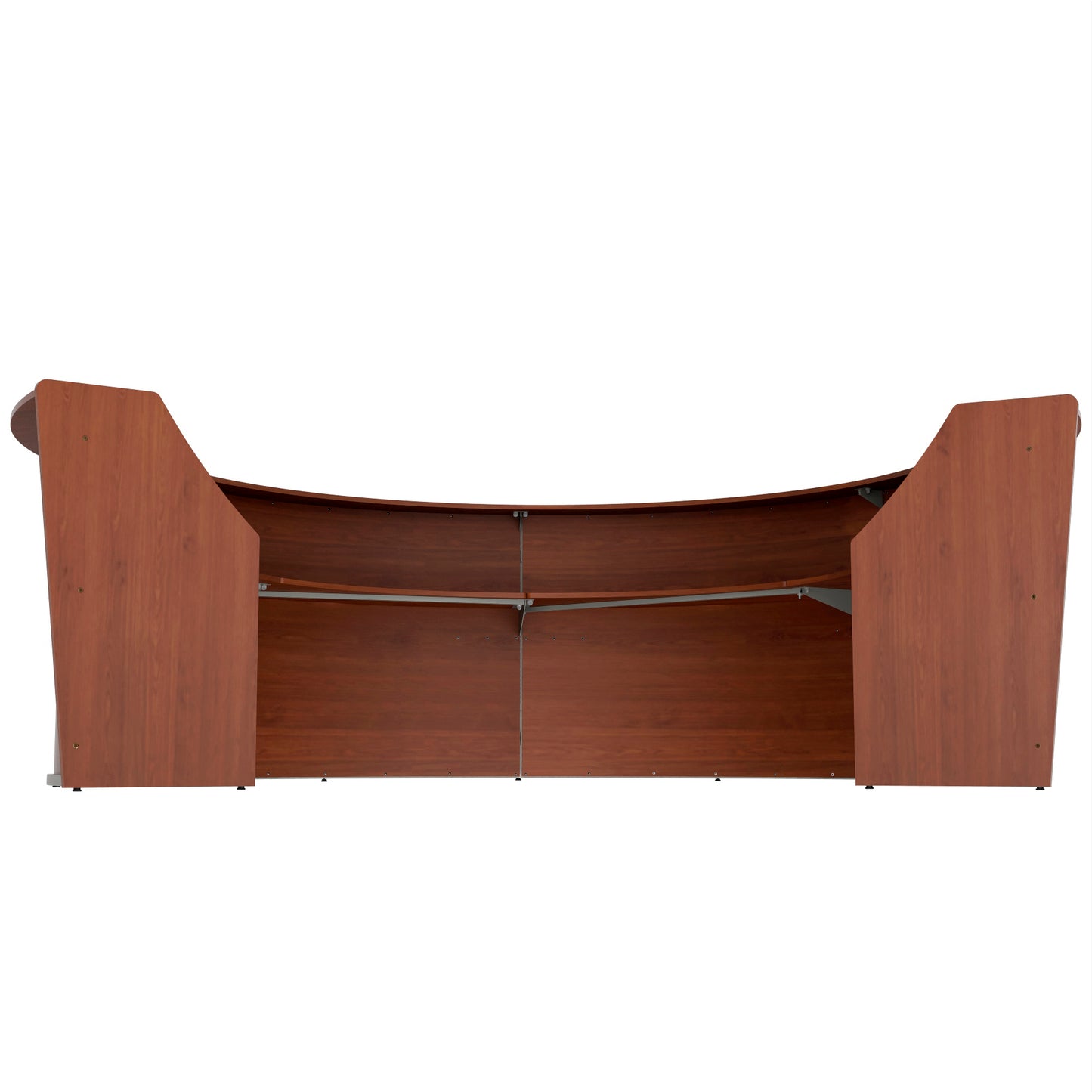 Linea Italia Curved Reception Desk with Counter 4 Units