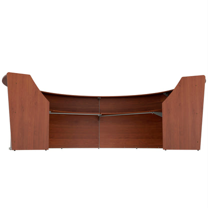 Linea Italia Curved Reception Desk with Counter 4 Units