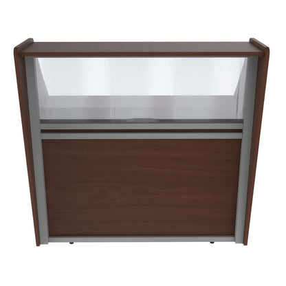 Linea Italia Straight Reception Desk with Polycarbonate Single Unit