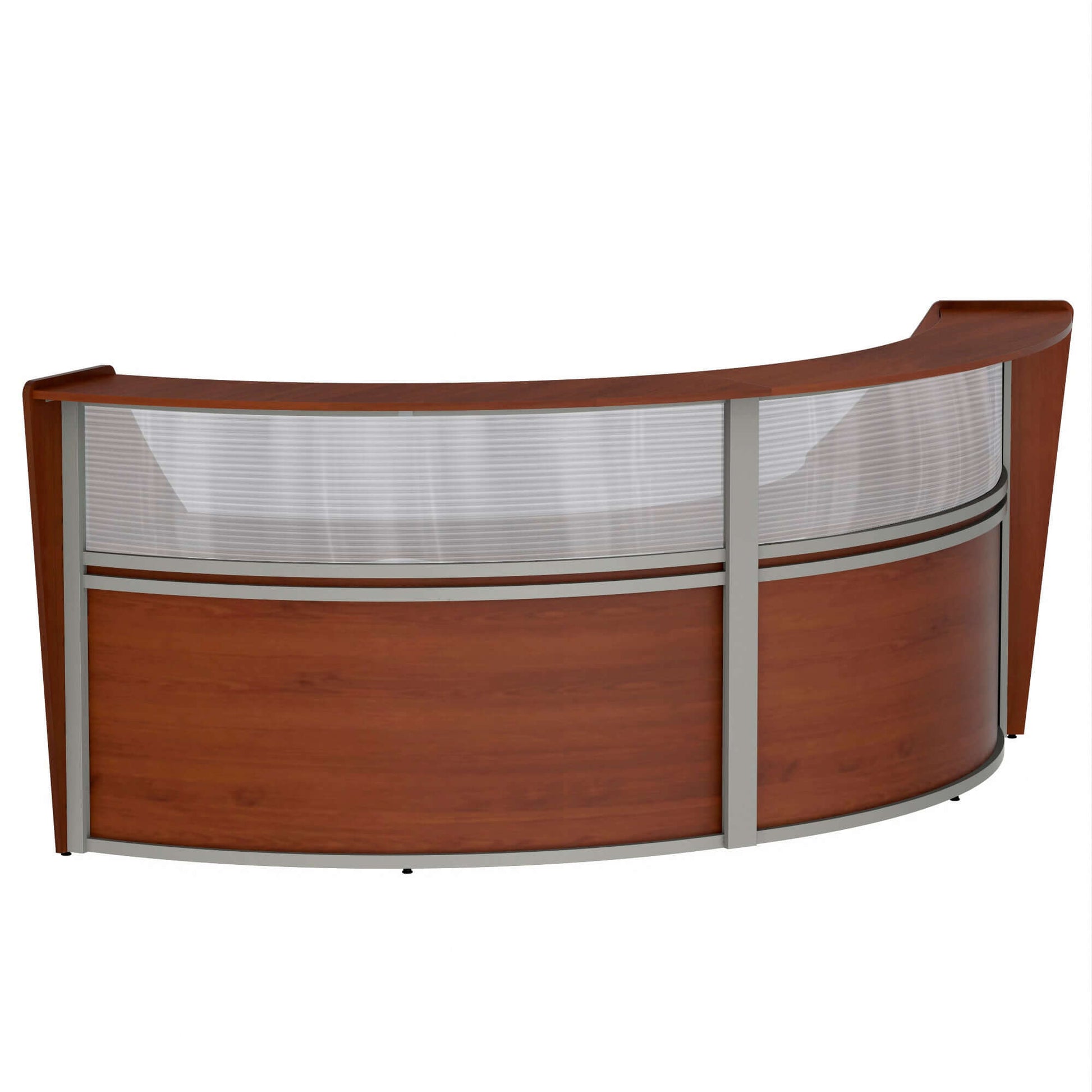 Linea Italia Curved Reception Desk with Polycarbonate 2 Units