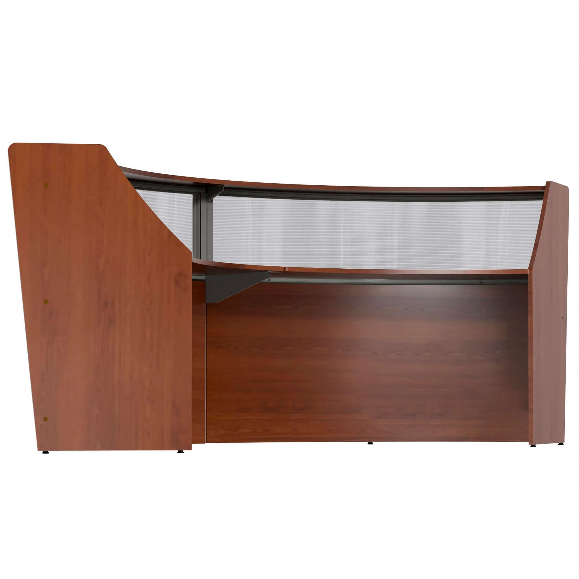 Linea Italia Curved Reception Desk with Polycarbonate 2 Units