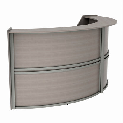 Linea Italia Curved Reception Desk with Counter 2 Units