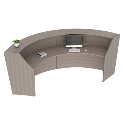 Linea Italia Curved Reception Desk with Counter 2 Units