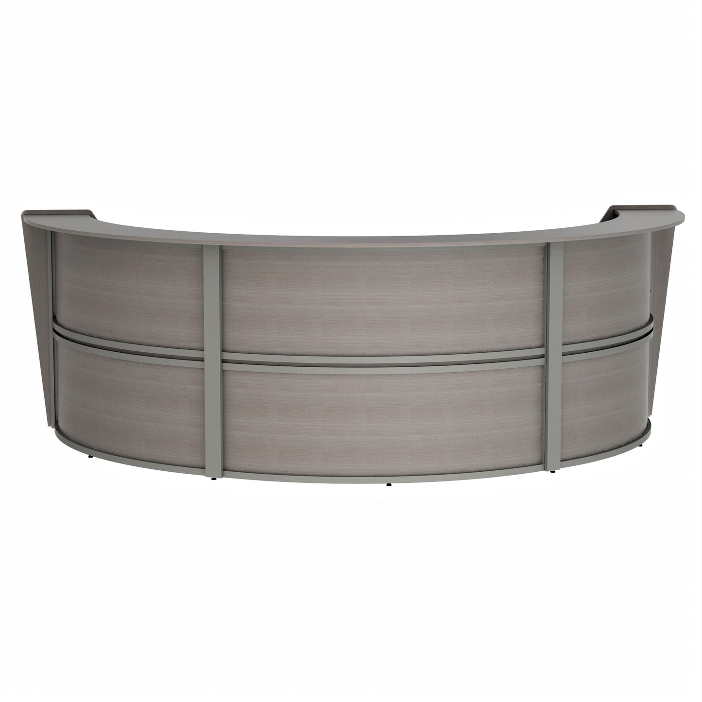 Linea Italia Curved Reception Desk with Counter 3 Units