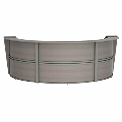 Linea Italia Curved Reception Desk with Counter 3 Units