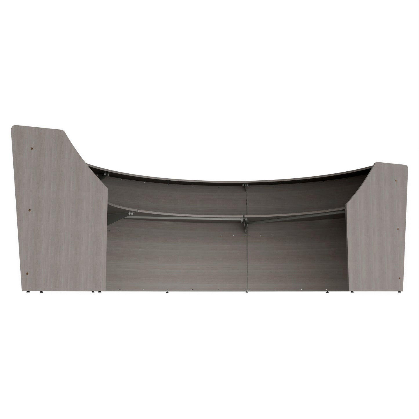 Linea Italia Curved Reception Desk with Counter 3 Units