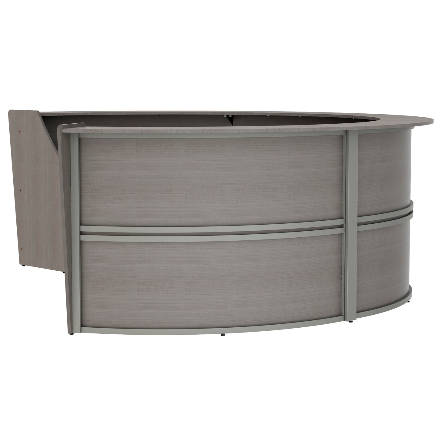 Linea Italia Curved Reception Desk with Counter 4 Units