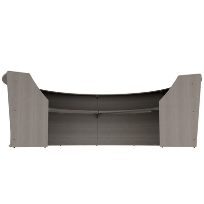 Linea Italia Curved Reception Desk with Counter 4 Units