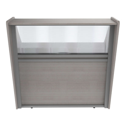 Linea Italia Straight Reception Desk with Polycarbonate Single Unit