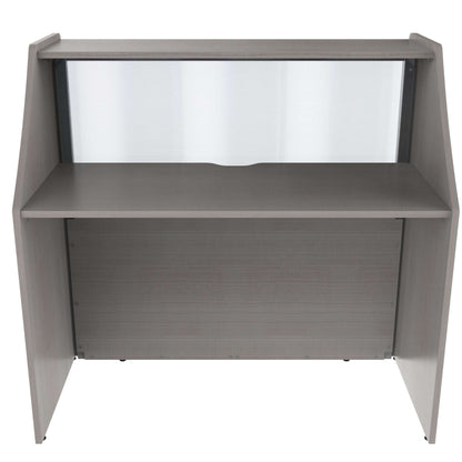 Linea Italia Straight Reception Desk with Polycarbonate Single Unit