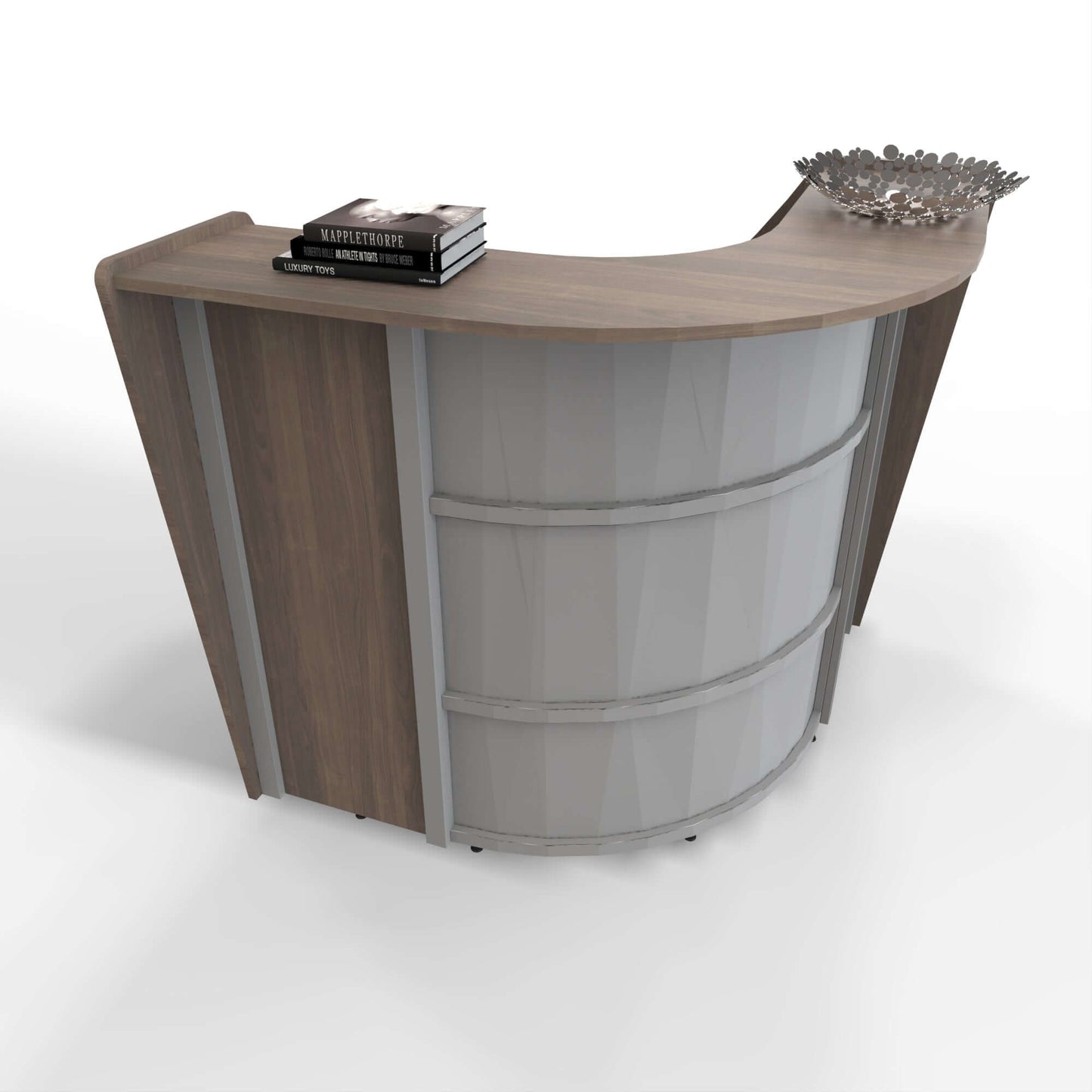 Linea Italia Corner Reception Desk Single Unit