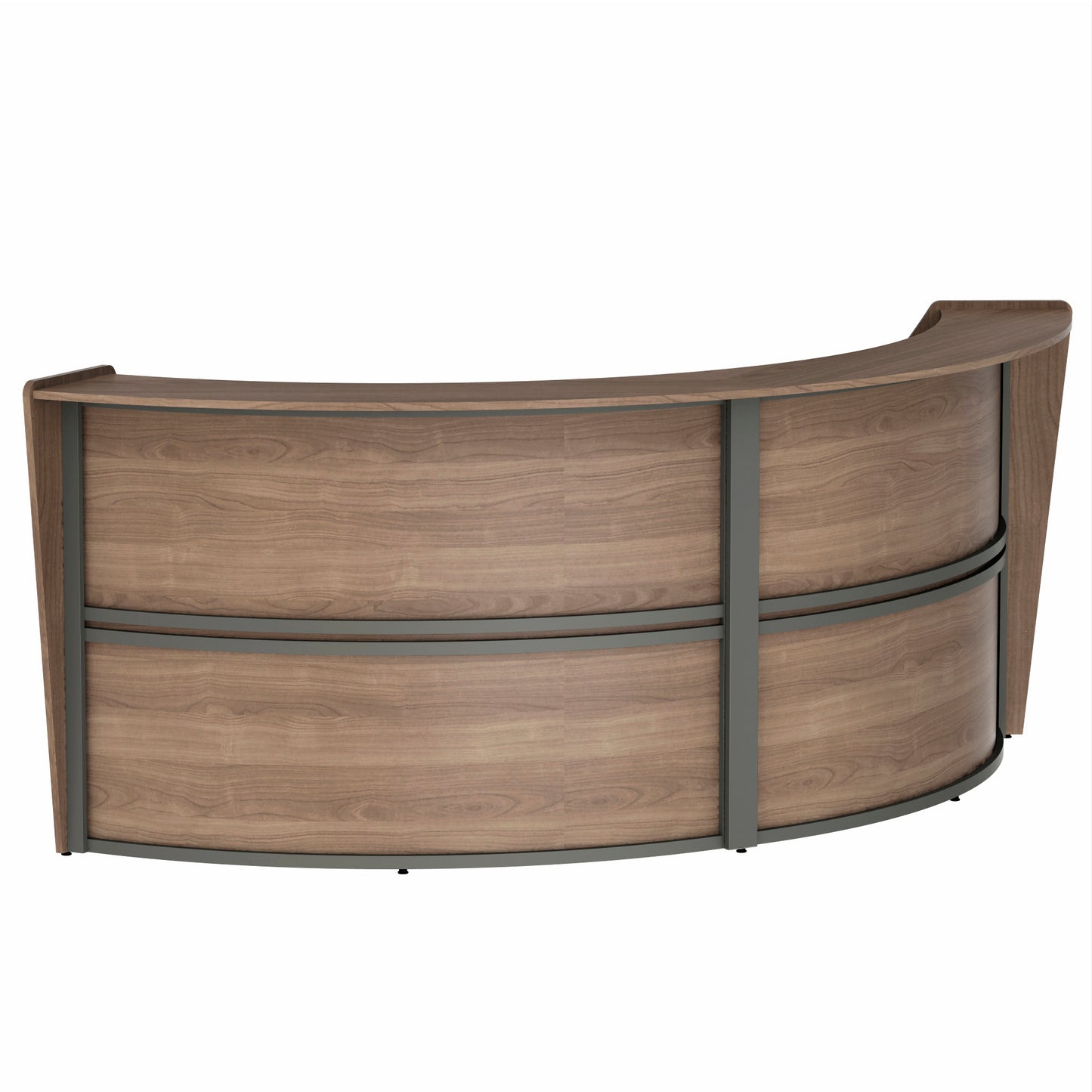 Linea Italia Curved Reception Desk with Counter 2 Units