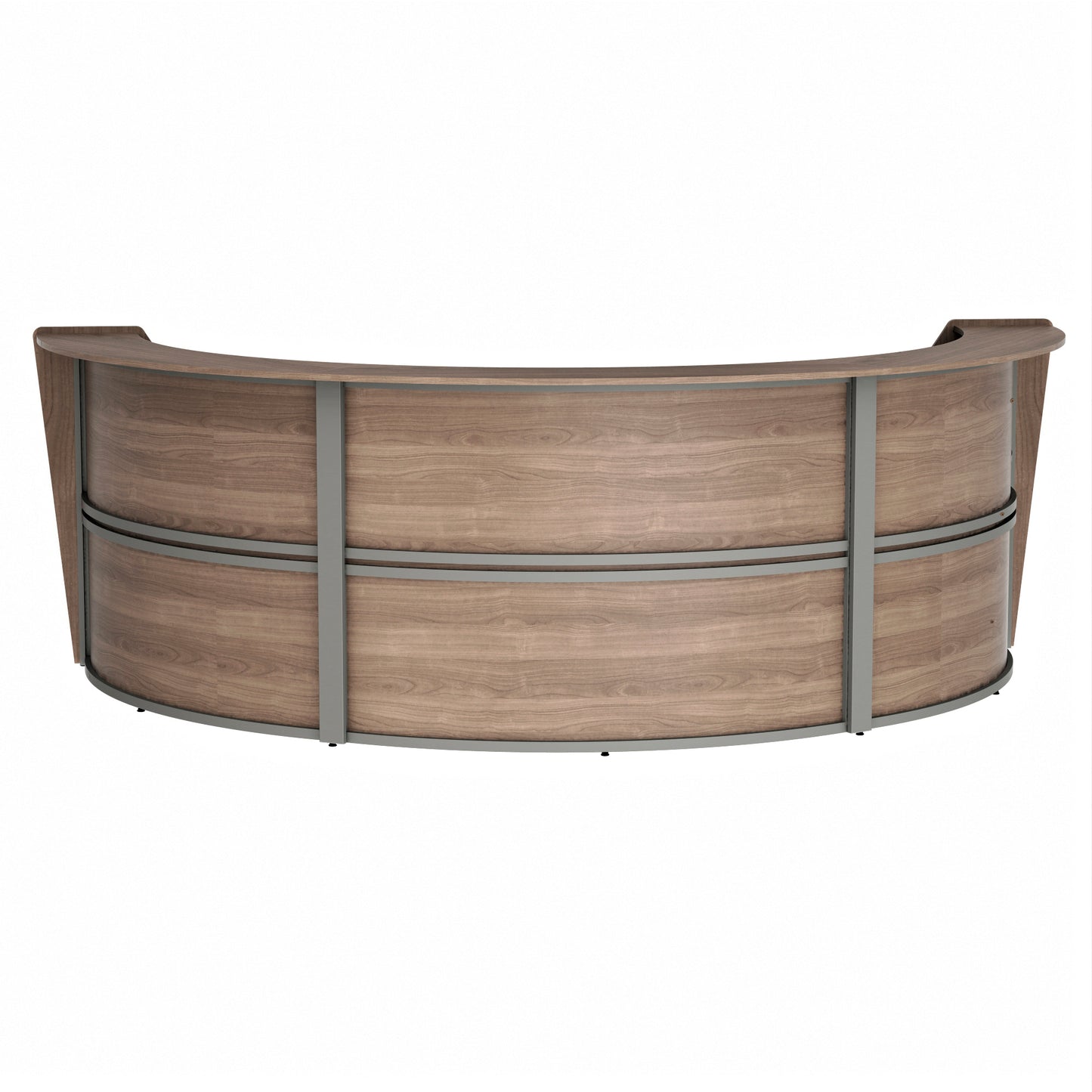 Linea Italia Curved Reception Desk with Counter 3 Units