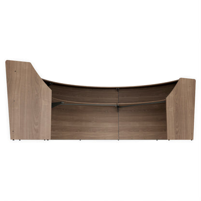 Linea Italia Curved Reception Desk with Counter 3 Units