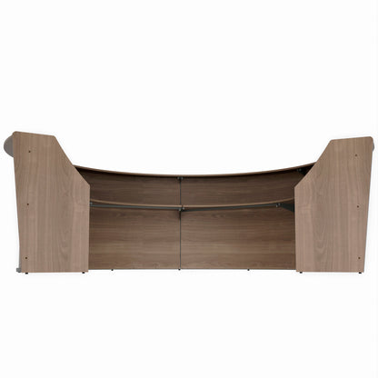 Linea Italia Curved Reception Desk with Counter 4 Units