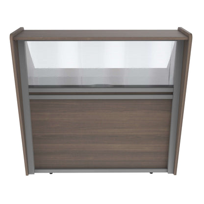 Linea Italia Straight Reception Desk with Polycarbonate Single Unit