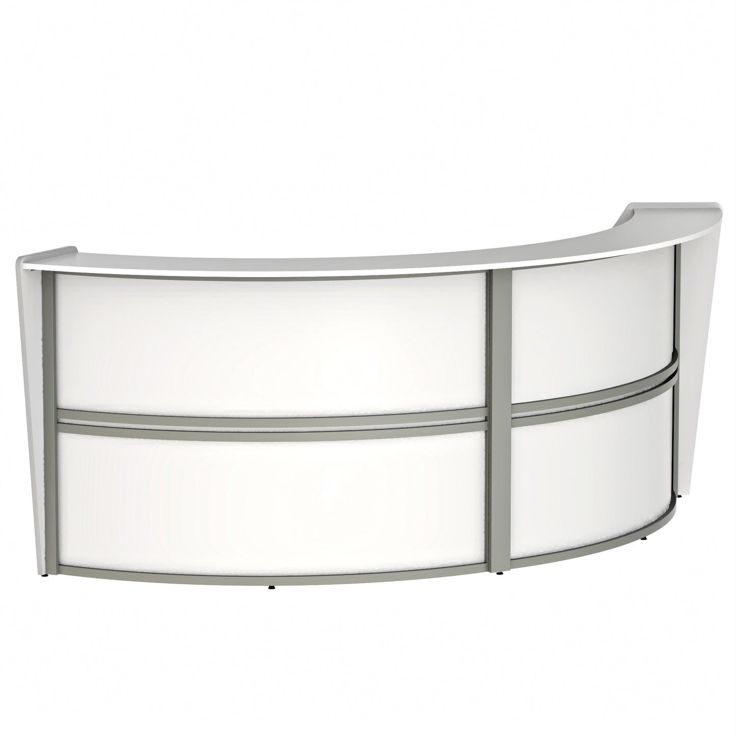 Linea Italia Curved Reception Desk with Counter 2 Units