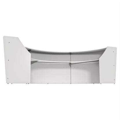 Linea Italia Curved Reception Desk with Counter 3 Units