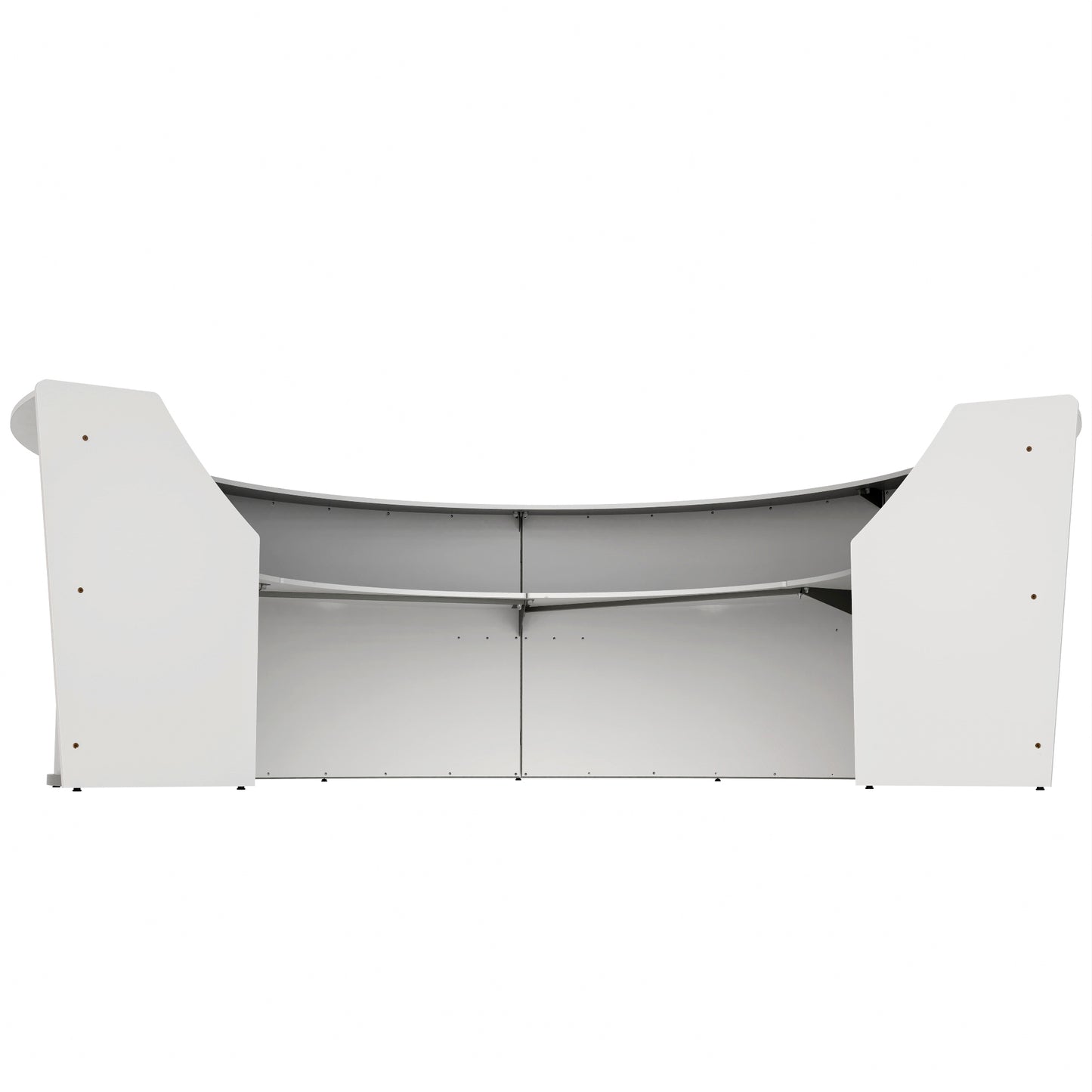 Linea Italia Curved Reception Desk with Counter 4 Units