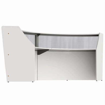 Linea Italia Curved Reception Desk with Polycarbonate 2 Units