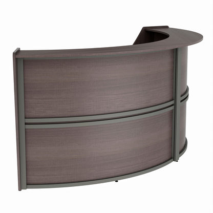 Linea Italia Curved Reception Desk with Counter 2 Units