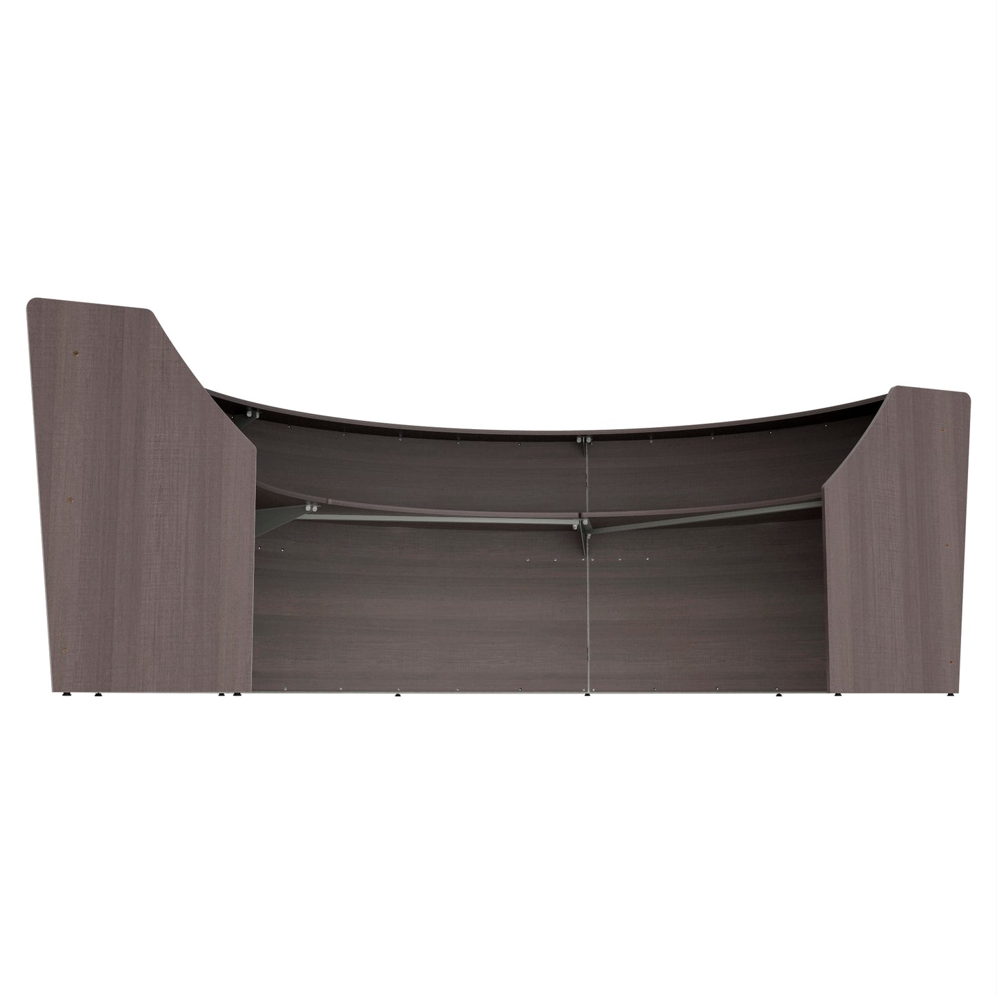 Linea Italia Curved Reception Desk with Counter 3 Units