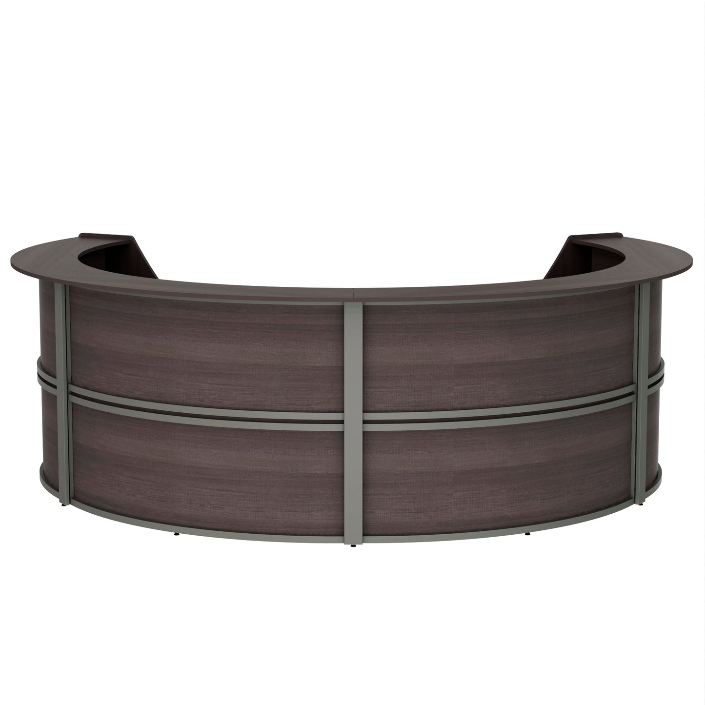 Linea Italia Curved Reception Desk with Counter 4 Units