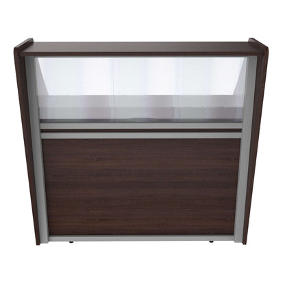 Linea Italia Straight Reception Desk with Polycarbonate Single Unit