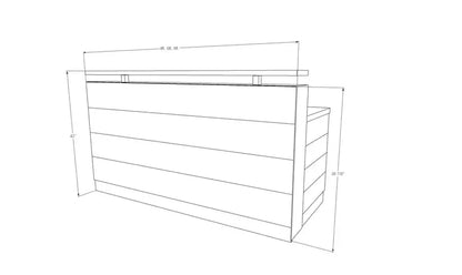 Reception Counter Solutions Memphis With Dallas Slats