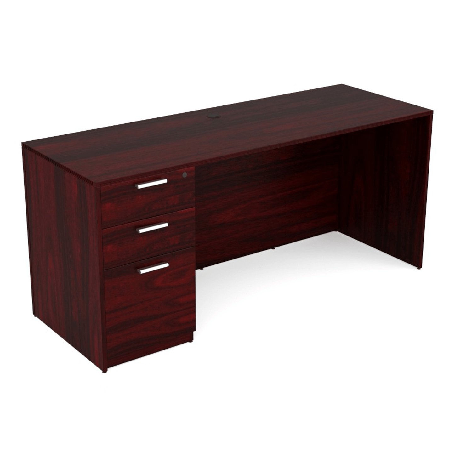 Kai Line Credenza with Single Box/Box/File Pedestal