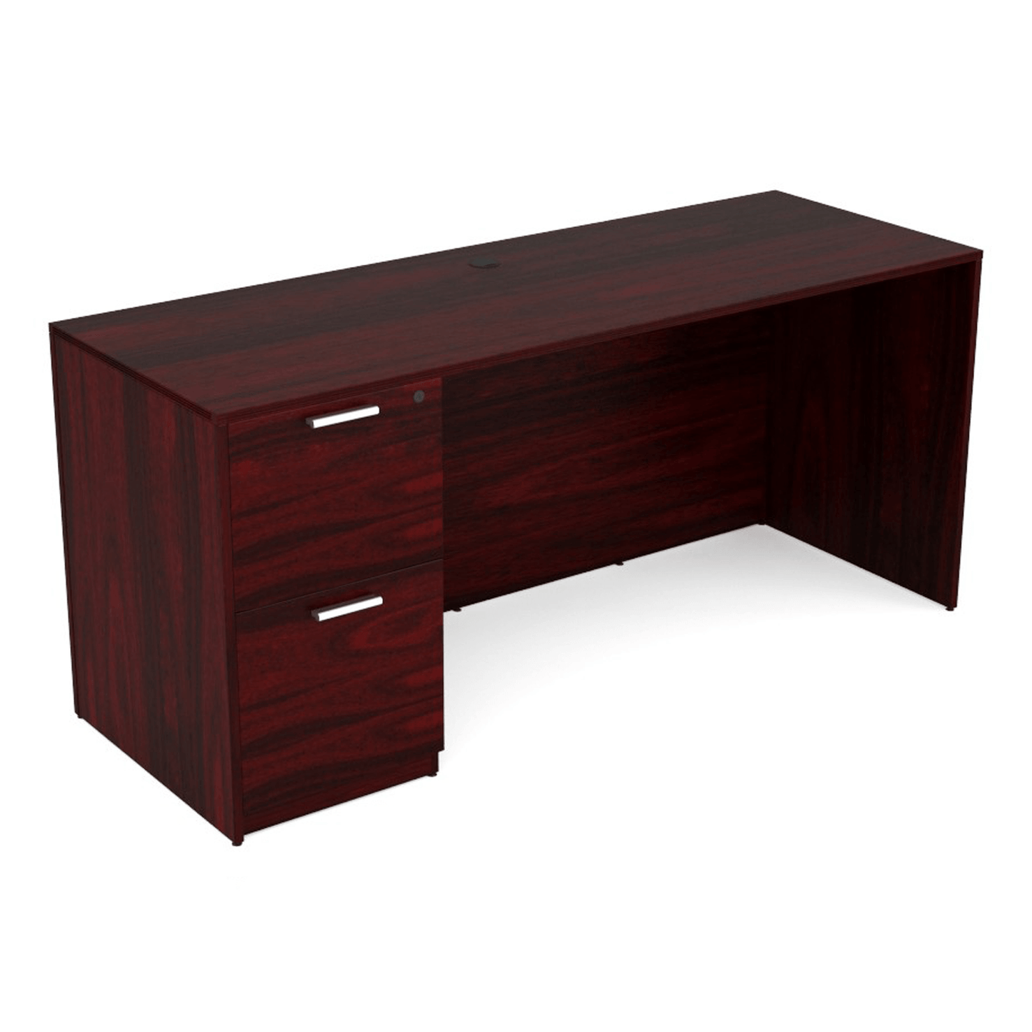 Kai Line Credenza with Single File/File Pedestal