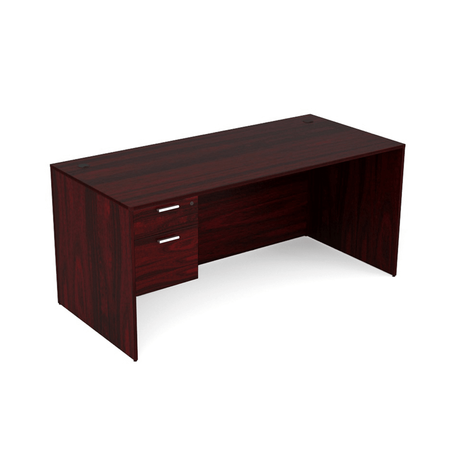 Kai Line Rectangular Desk with Single Suspended Pedestal