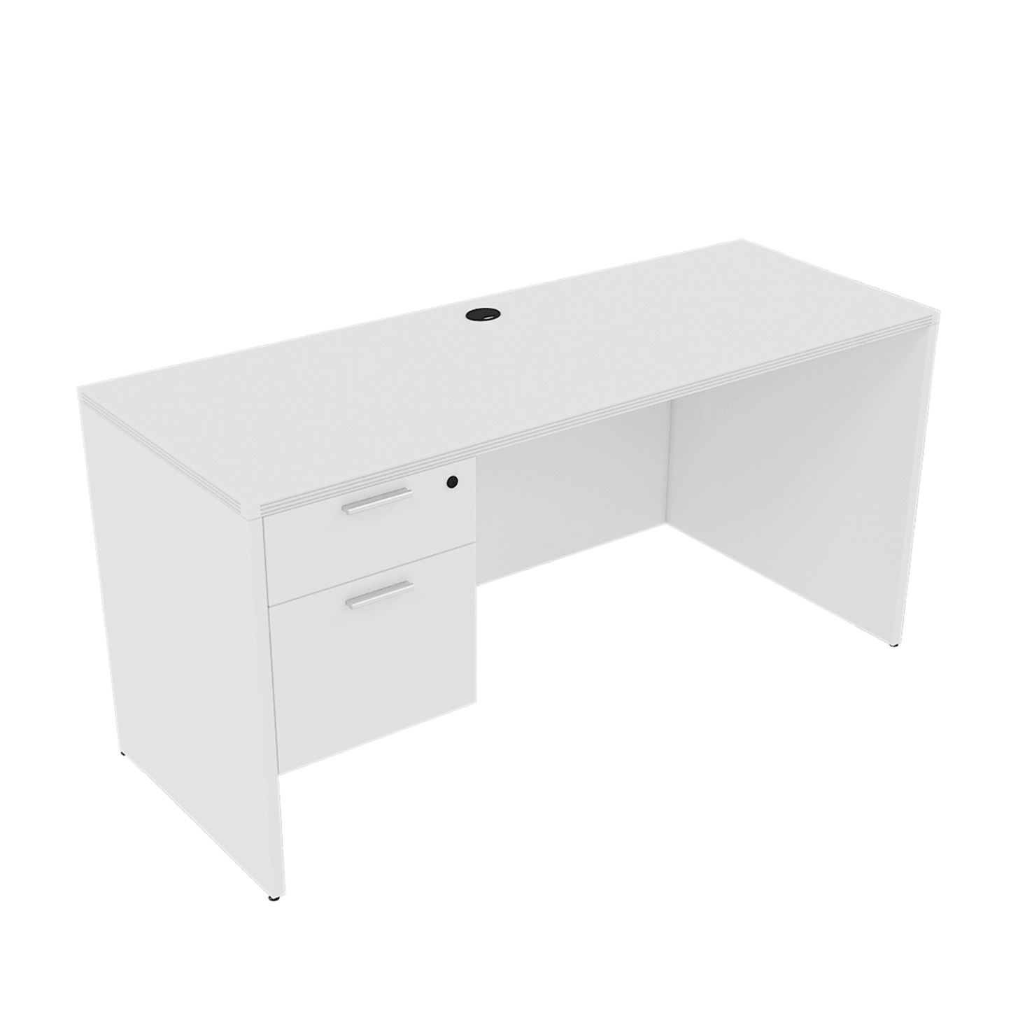 Kai Line Credenza with Single Suspended Pedestal