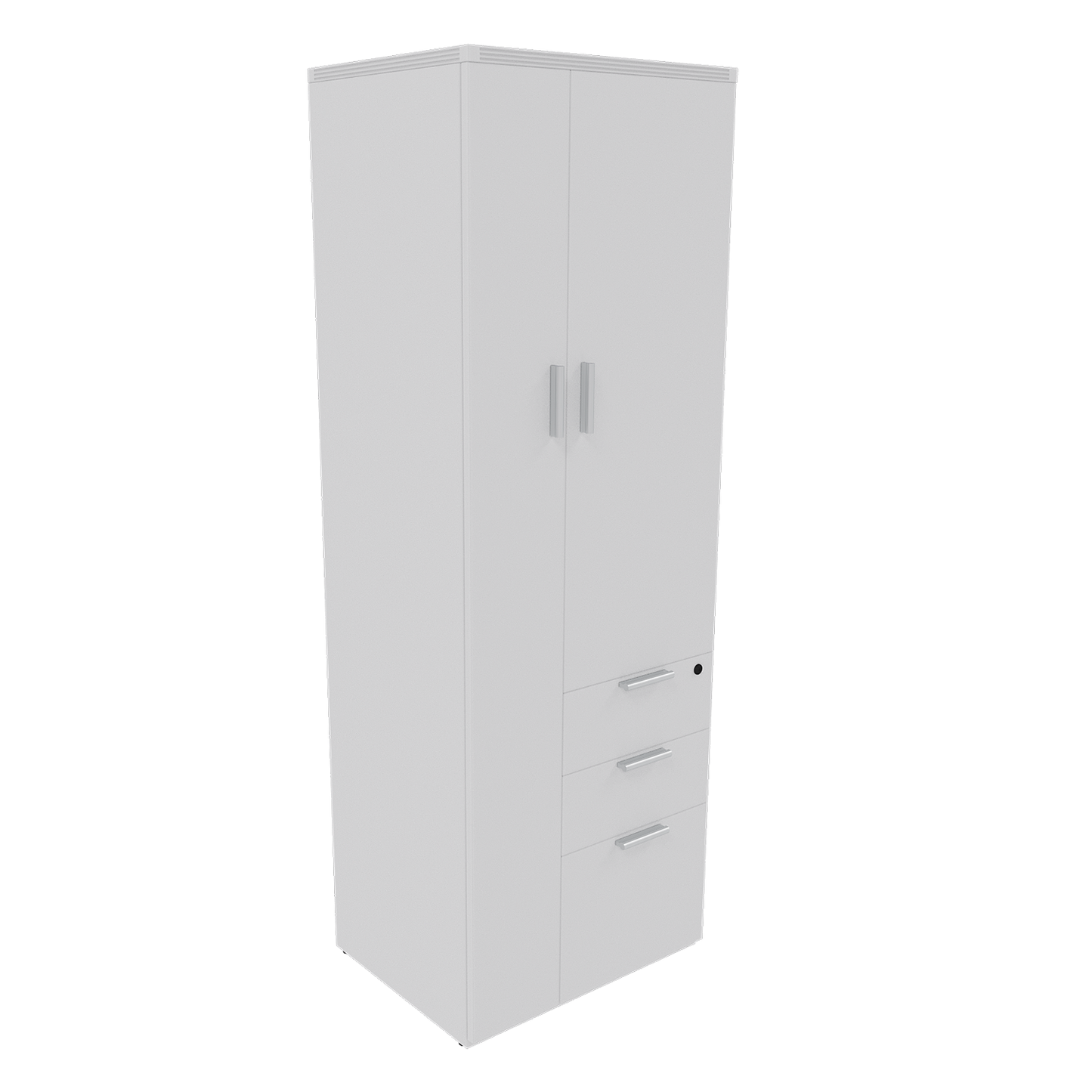 Kai Line Storage Laminate Wardrobe with Lock