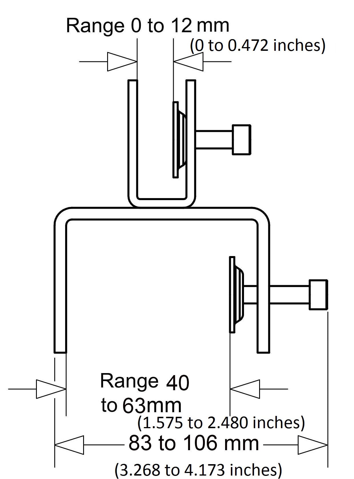 Boss Bracket/Hardware For Plexiglass Panel (1 set/2 pieces)