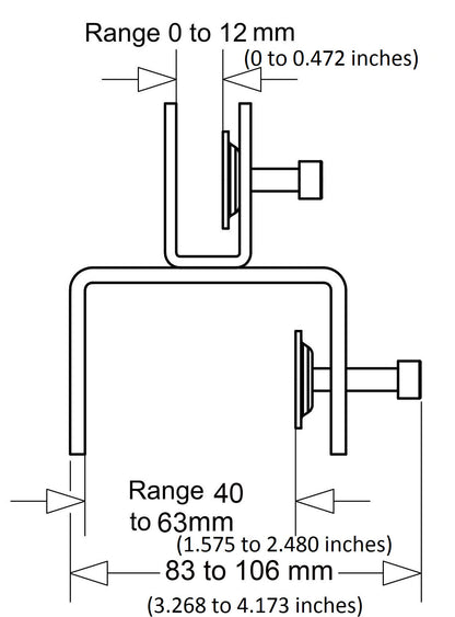 Boss Bracket/Hardware For Plexiglass Panel (1 set/2 pieces)