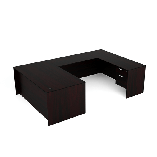 Kai Line U Shaped Desks Reversible U-Desk with Double Suspended Pedestals