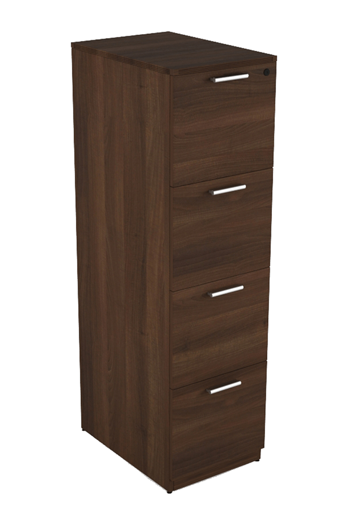 Kai Line Storage Vertical File with 4 Drawers