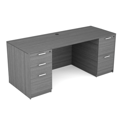 Kai Line Credenza with Double Full Pedestals