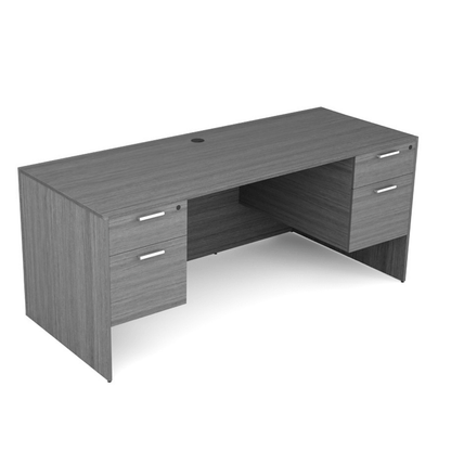 Kai Line Credenza with Double Suspended Pedestals