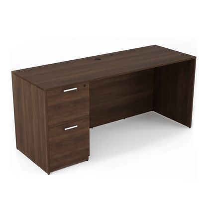 Kai Line Credenza with Single File/File Pedestal