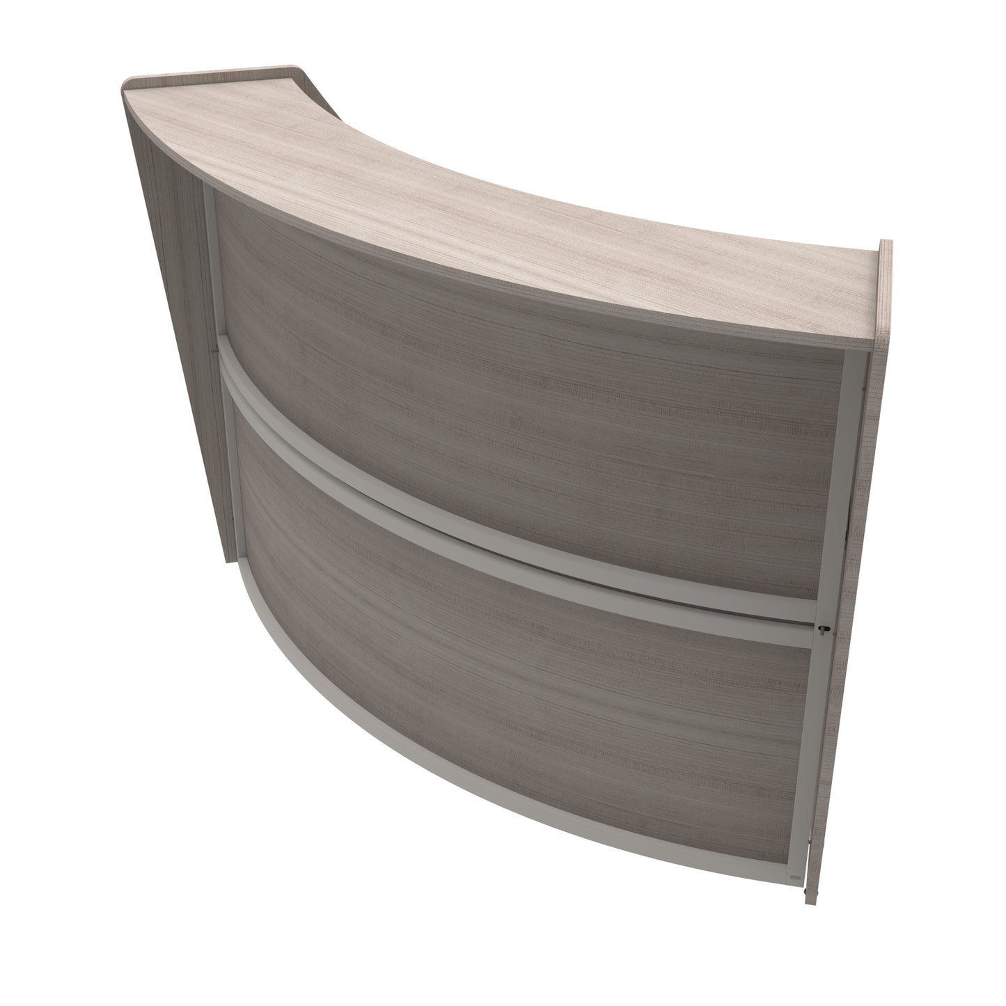 Linea Italia Curved Reception Desk with Counter Single Unit