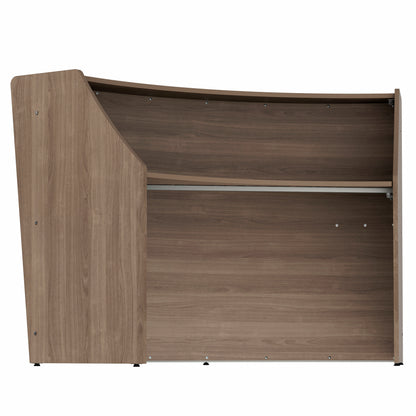 Linea Italia Curved Reception Desk with Counter Single Unit