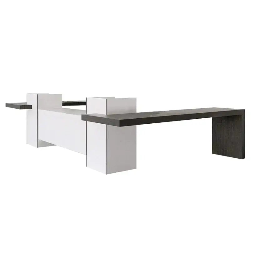 Reception Counter Solutions Alpha Deluxe Reception Desk Workstation