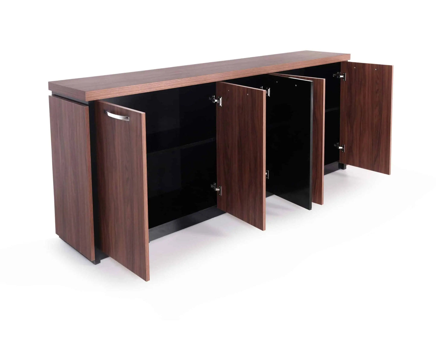 Casa Mare ARMA 79″ Modern Home & Office Furniture Desk Rustic Brown & Black