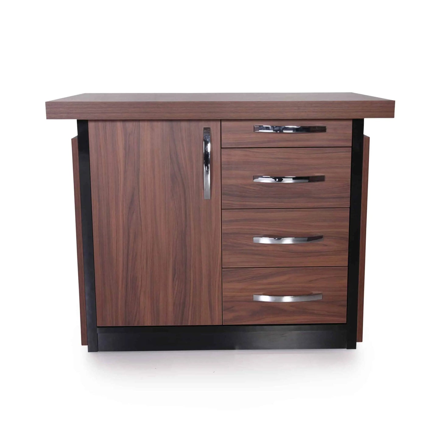 Casa Mare ARMA 79″ Modern Home & Office Furniture Desk Rustic Brown & Black