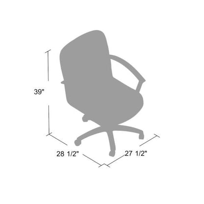 Boss Mid Back LeatherPlus Chair