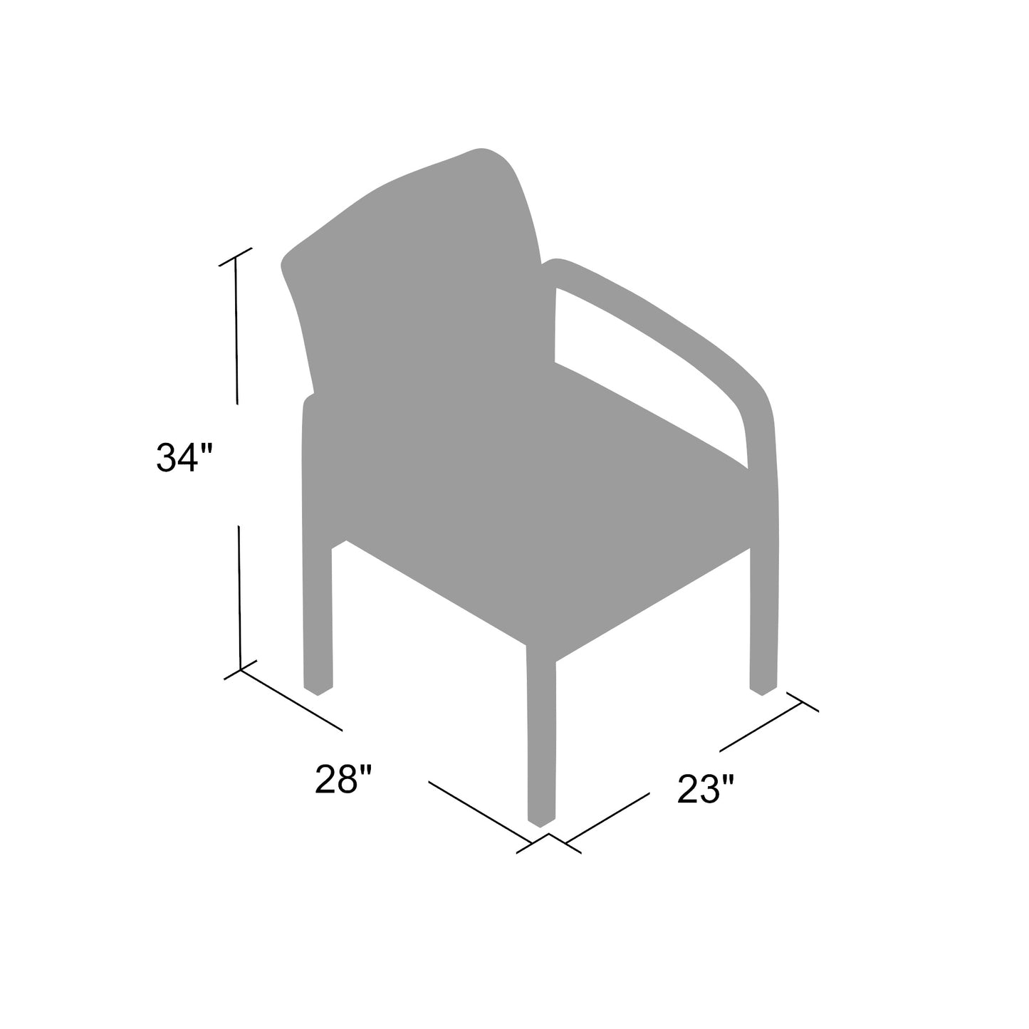 Boss NTR (No Tools Required) guest, accent or dining chair