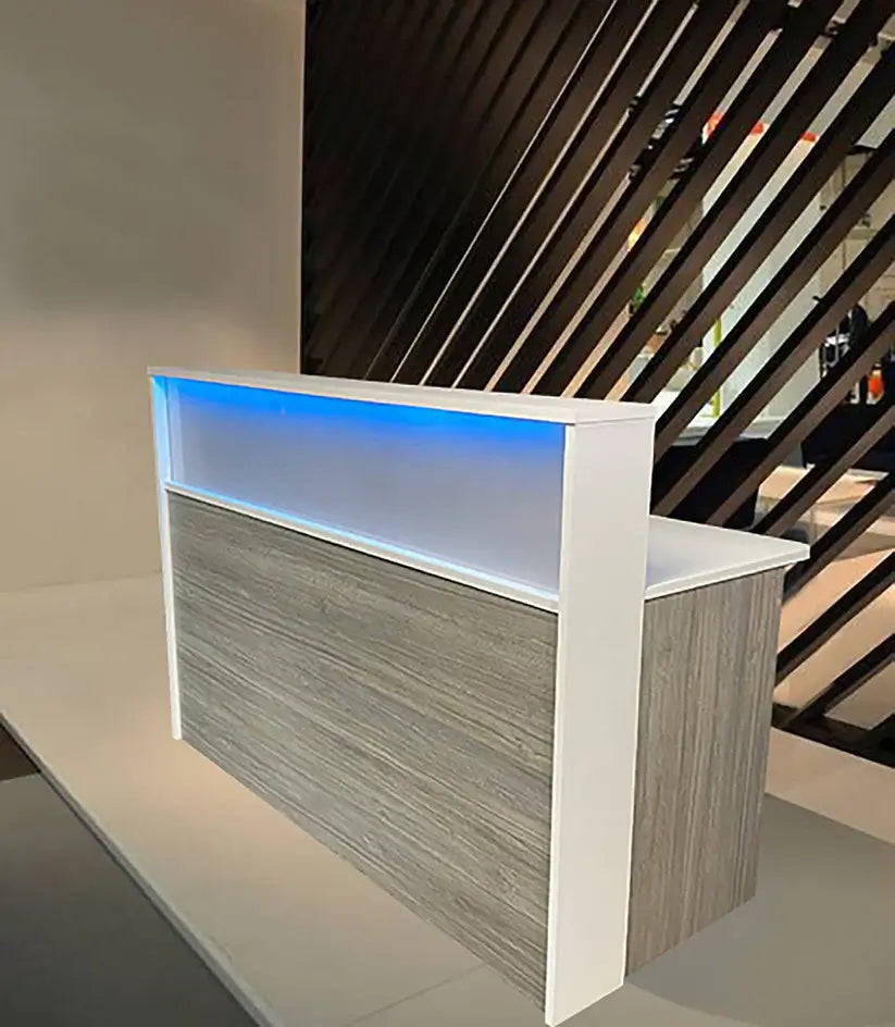 Reception Counter Solutions Frosted Malibu Reception Desk